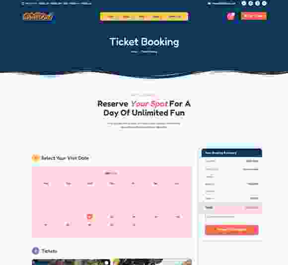 Ticket-booking-page